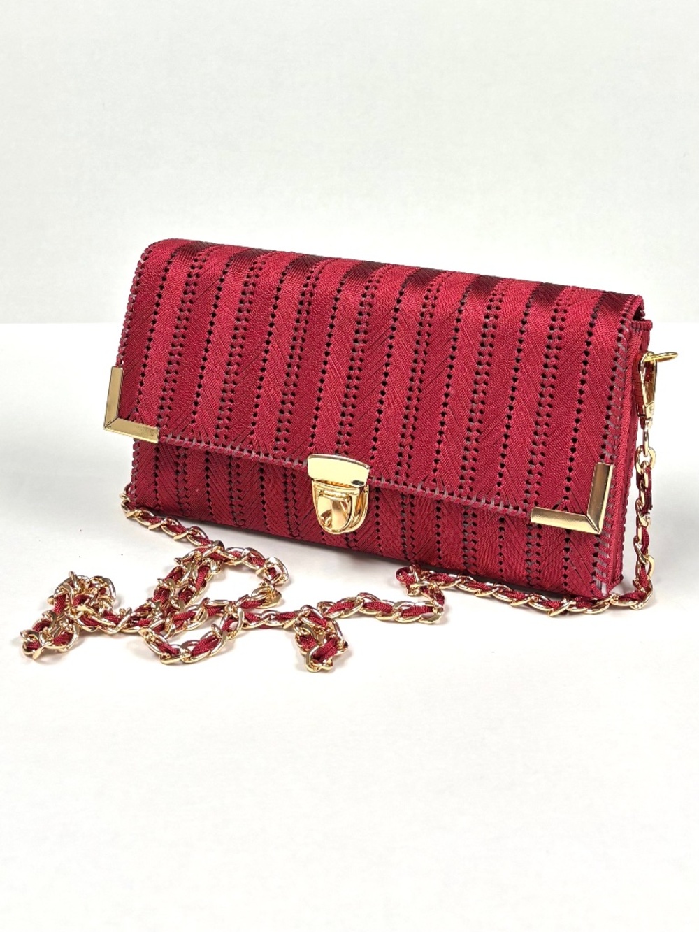 New Hand Woven Red Purse/Bag